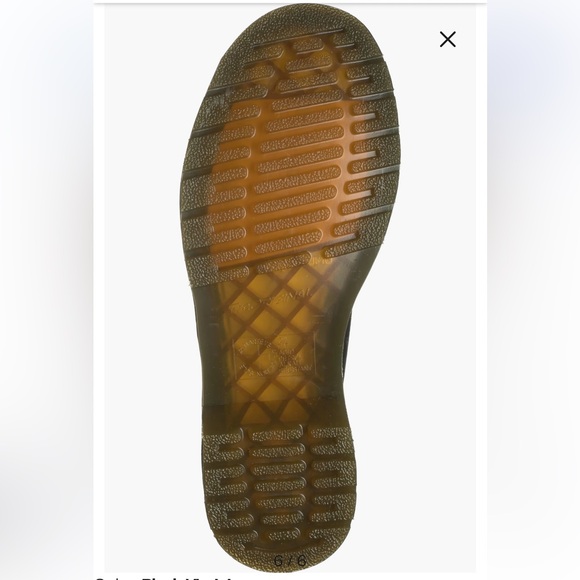 Dr. Martens 1461 Black Virginia Leather Lace-Up Shoes 8 NWT - Picture 8 of 10